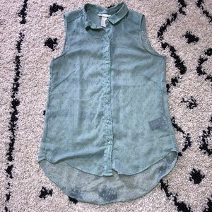 Mint Green H&M Sleeveless Blouse